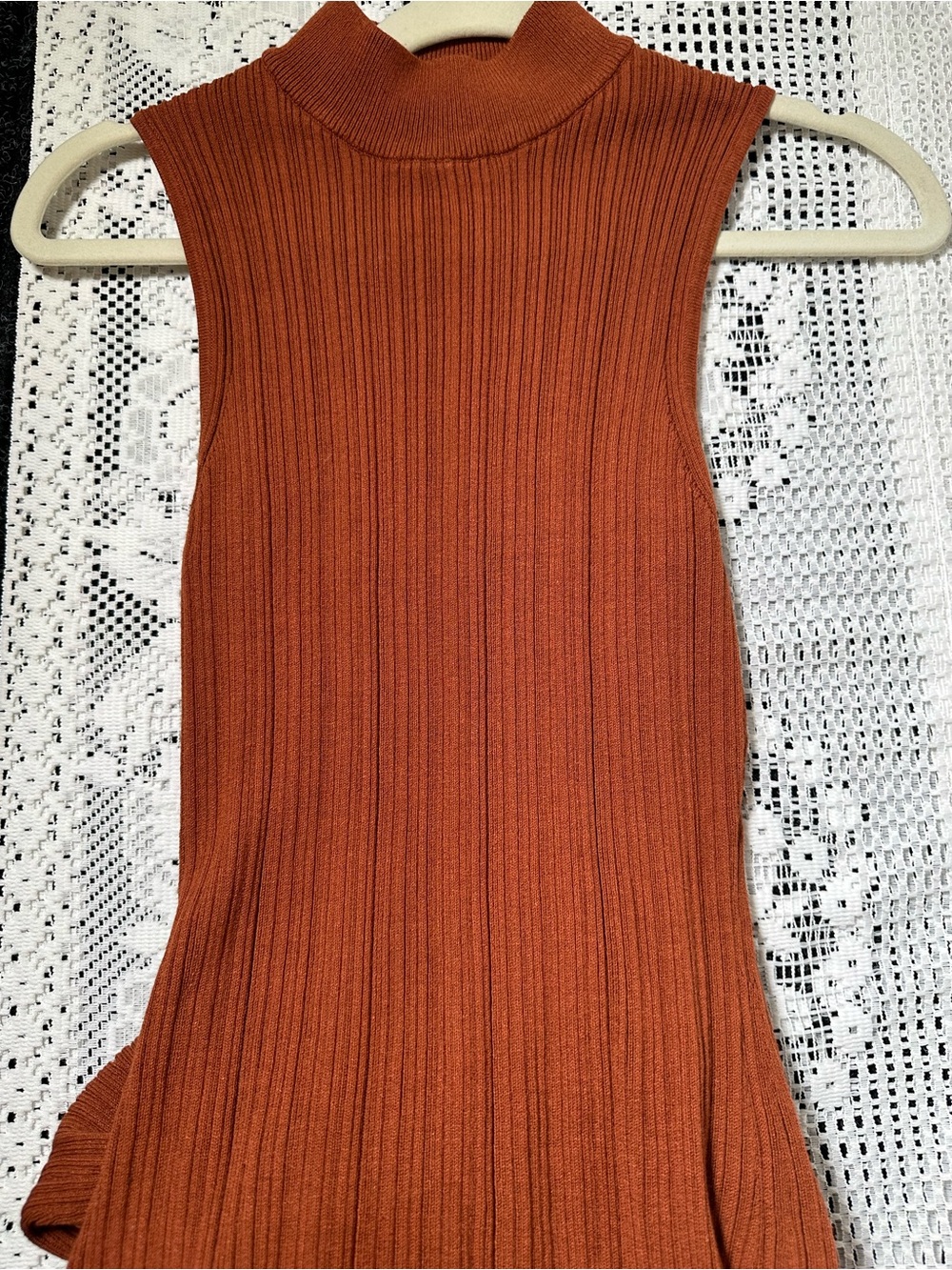 WAYF Sleeveless Ribbed Mock Neck Midi/Maxi Dress - Picture 2 of 7